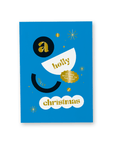 KARTE CHRISTMAS – A Holly Jolly Christmas - Blau - Studio Schön®