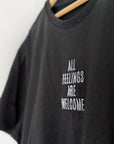 Organic T-Shirt ALL FEELINGS ARE WELCOME Stick | unisex | Schwarz - Studio Schön®