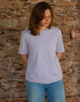 Organic T-Shirt EARTH WATER AIR FIRE | unisex | Lavendel - Studio Schön®