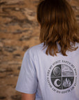Organic T-Shirt EARTH WATER AIR FIRE | unisex | Lavendel - Studio Schön®