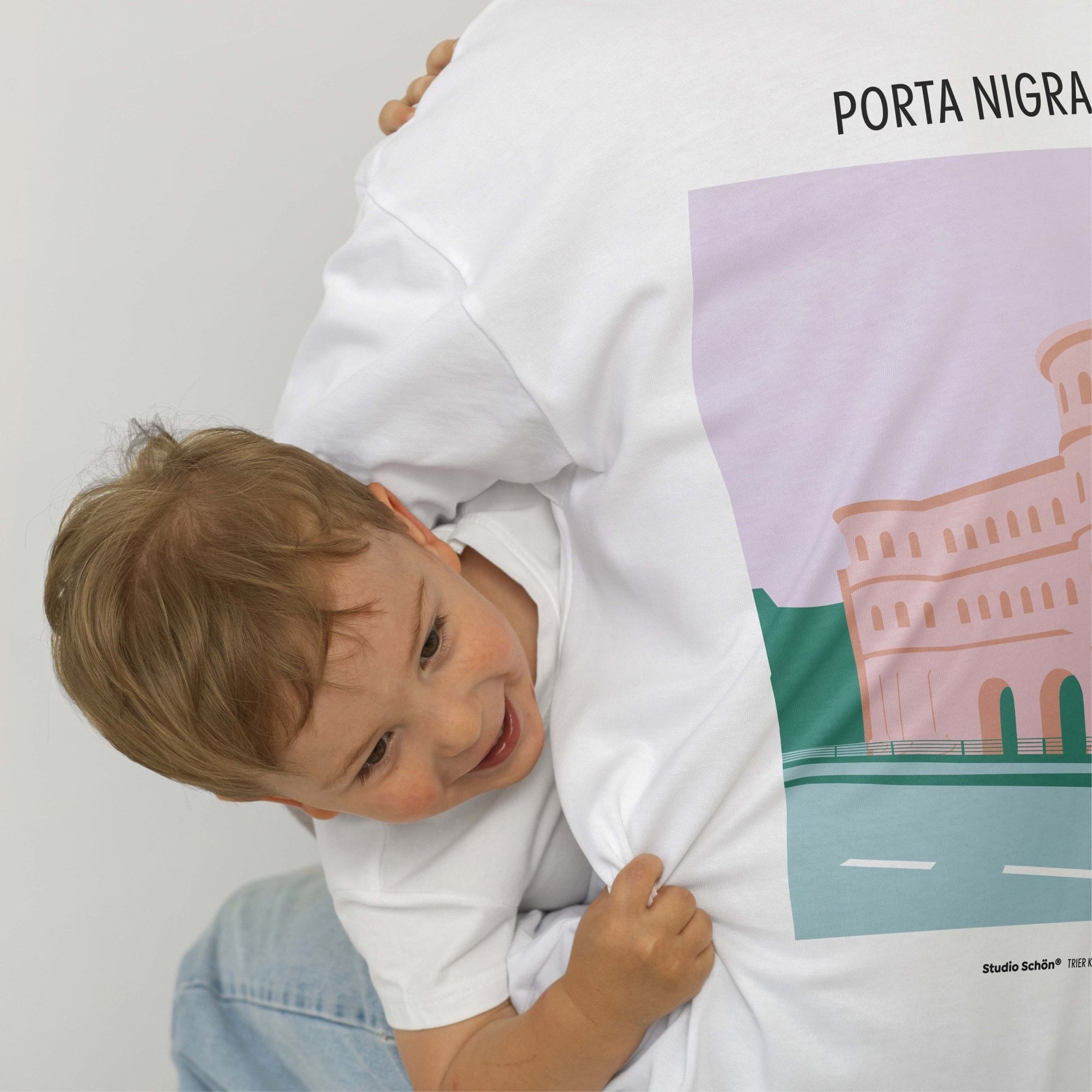 Organic T-Shirt PORTA NIGRA Trier Kollektion | unisex | Weiß - Studio Schön®