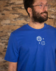 Organic T-Shirt SONNE MOND STERNE Stick | unisex | Kobaltblau - Studio Schön®