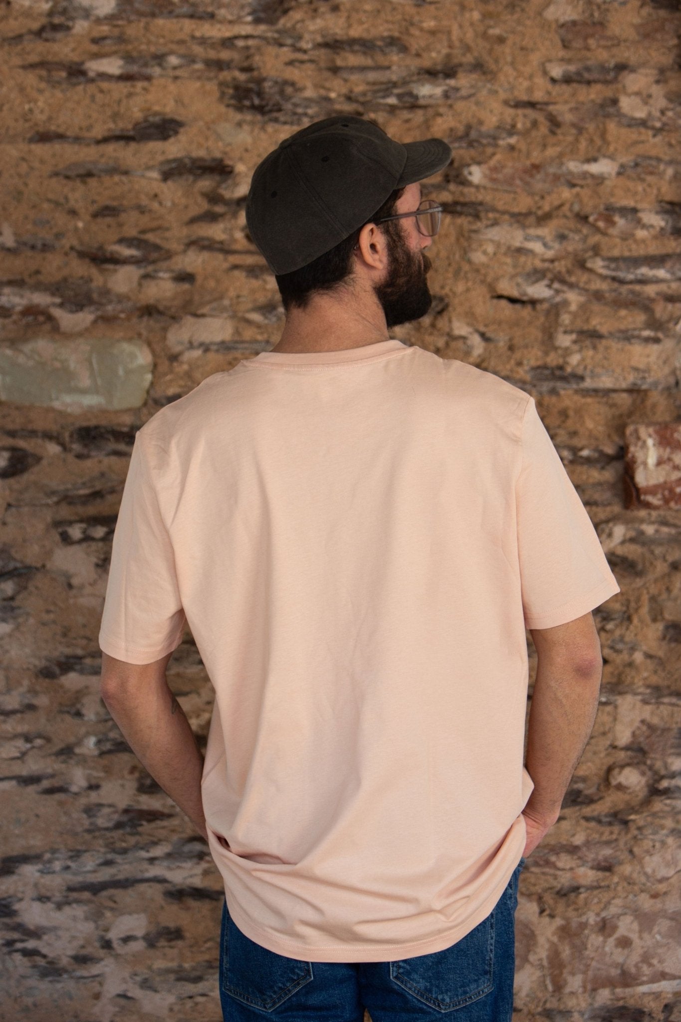 Organic T-Shirt SONNE MOND STERNE Stick | unisex | Pfirsich - Studio Schön®