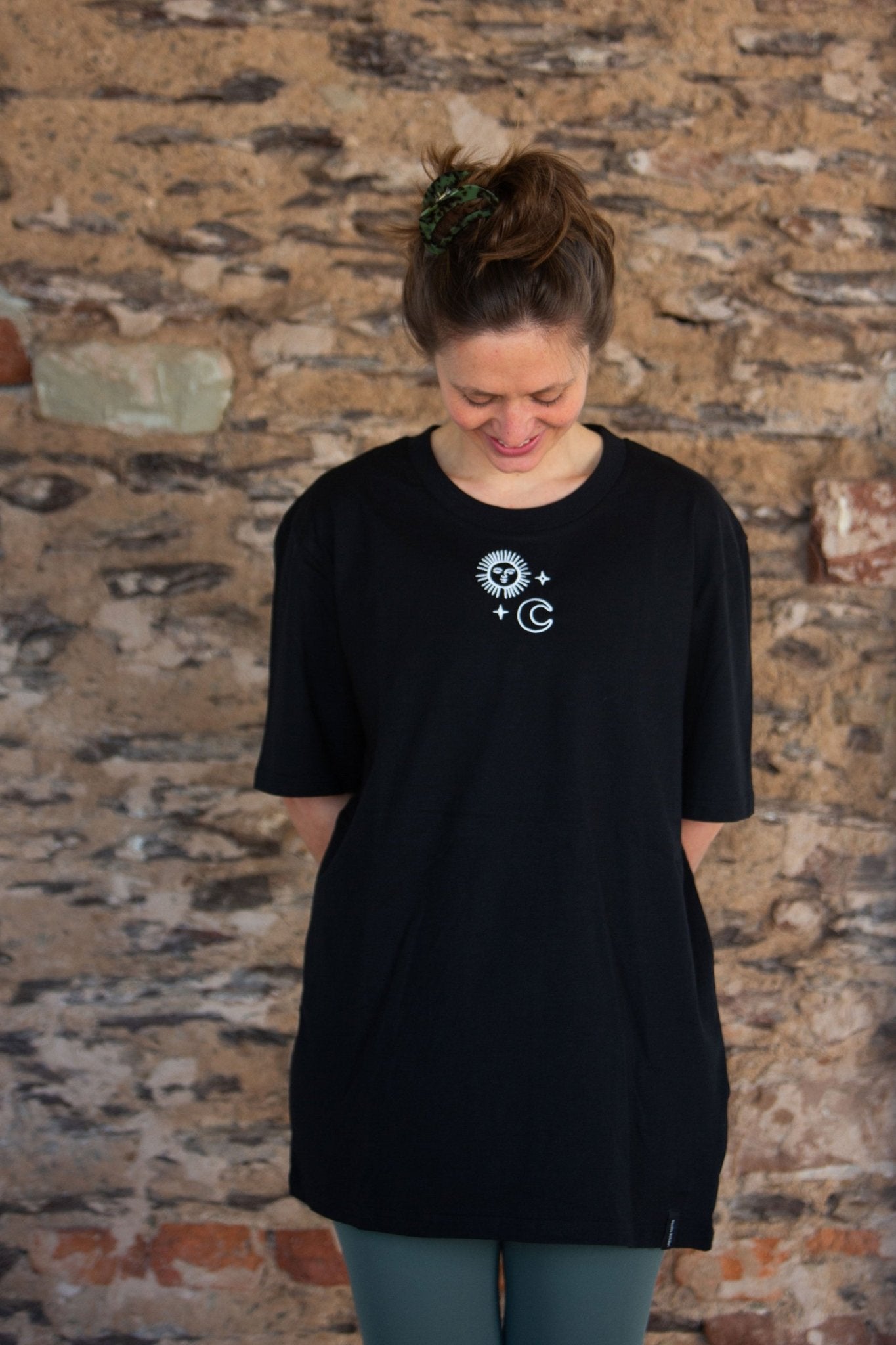 Organic T-Shirt SONNE MOND STERNE Stick | unisex | Schwarz - Studio Schön®