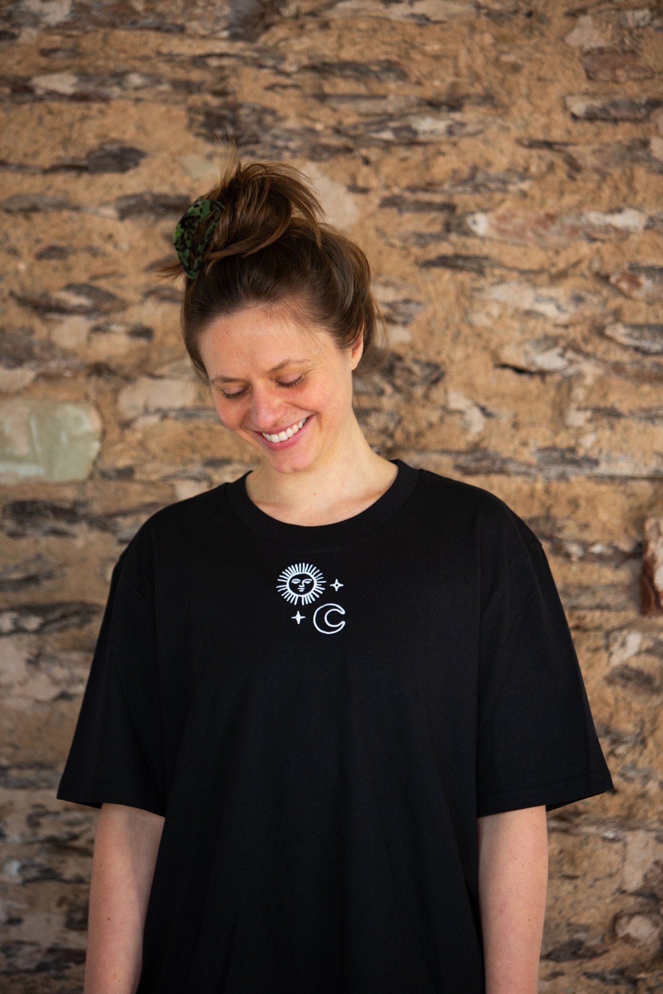 Organic T-Shirt SONNE MOND STERNE Stick | unisex | Schwarz - Studio Schön®