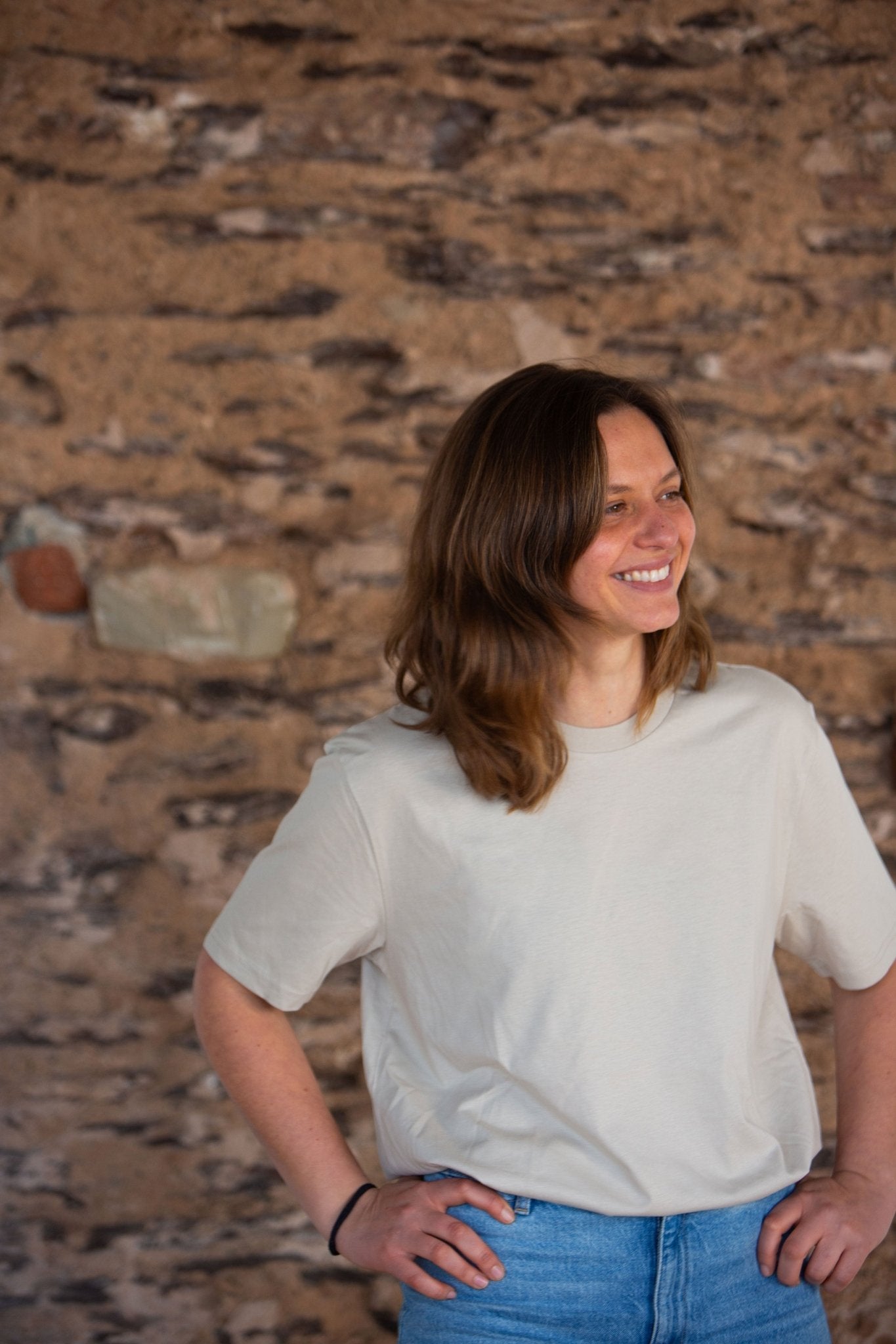 Organic T-Shirt STAY OPEN | unisex | Kaffee - Studio Schön®