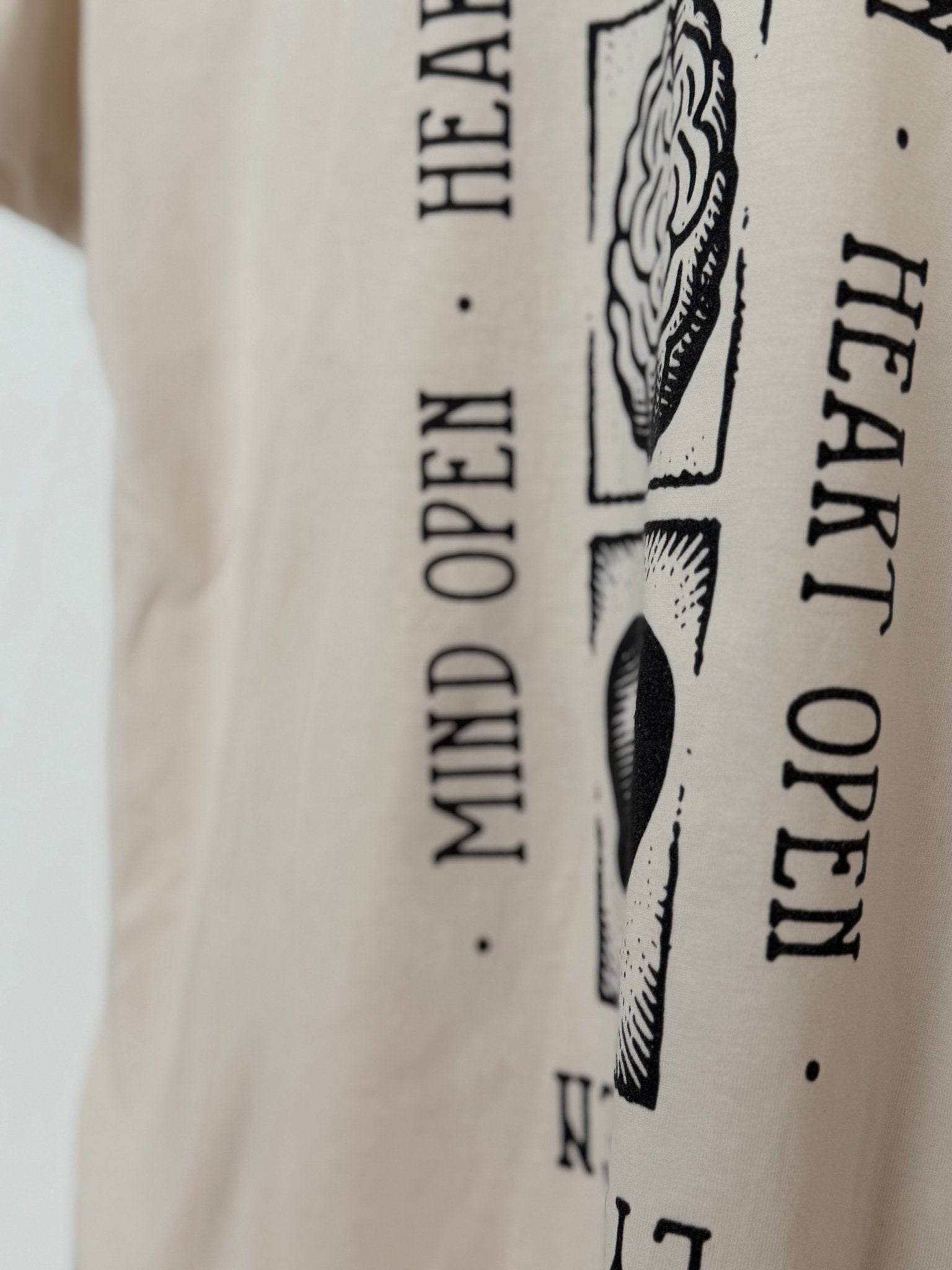 Organic T-Shirt STAY OPEN | unisex | Vintage White - Studio Schön®
