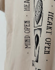 Organic T-Shirt STAY OPEN | unisex | Vintage White - Studio Schön®