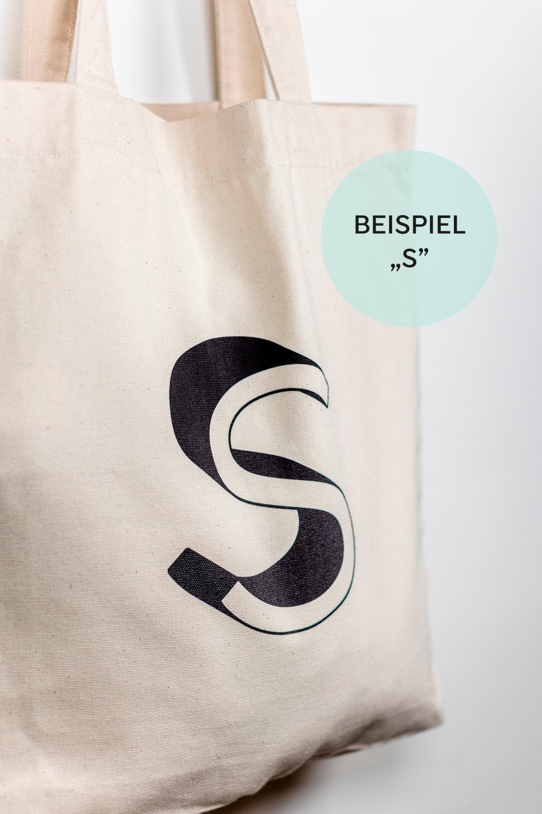 ACCESSOIRES – Organic Bag BUCHSTABE Q - Studio Schön®