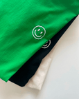 *Einzelstück* Organic T-Shirt Smiley Stick Weiß | unisex | Grün - Studio Schön®