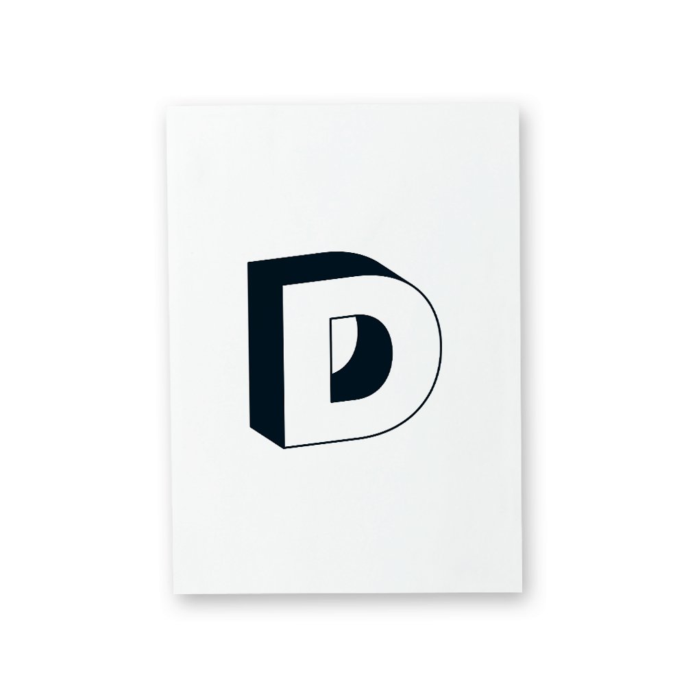 KARTE ABC – BUCHSTABE D - Studio Schön®