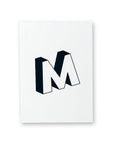 KARTE ABC – BUCHSTABE M - Studio Schön®