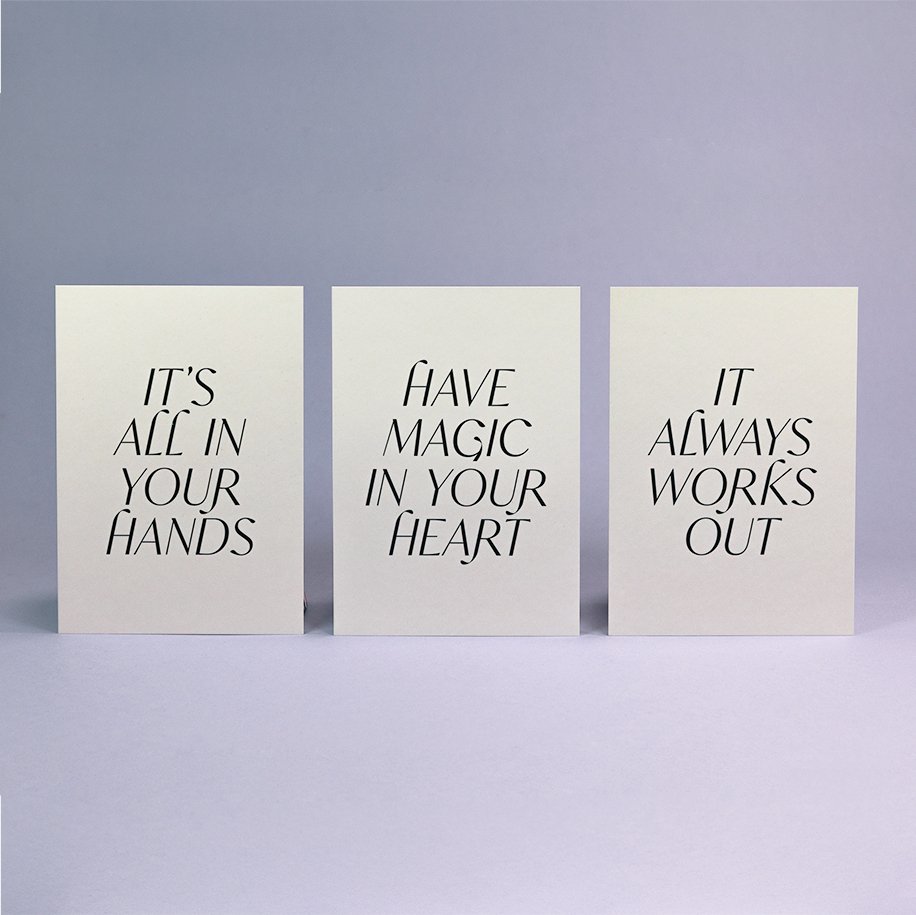 KARTE GOOD & BAD VIBES #5 IT'S ALL IN YOUR HANDS - Studio Schön®