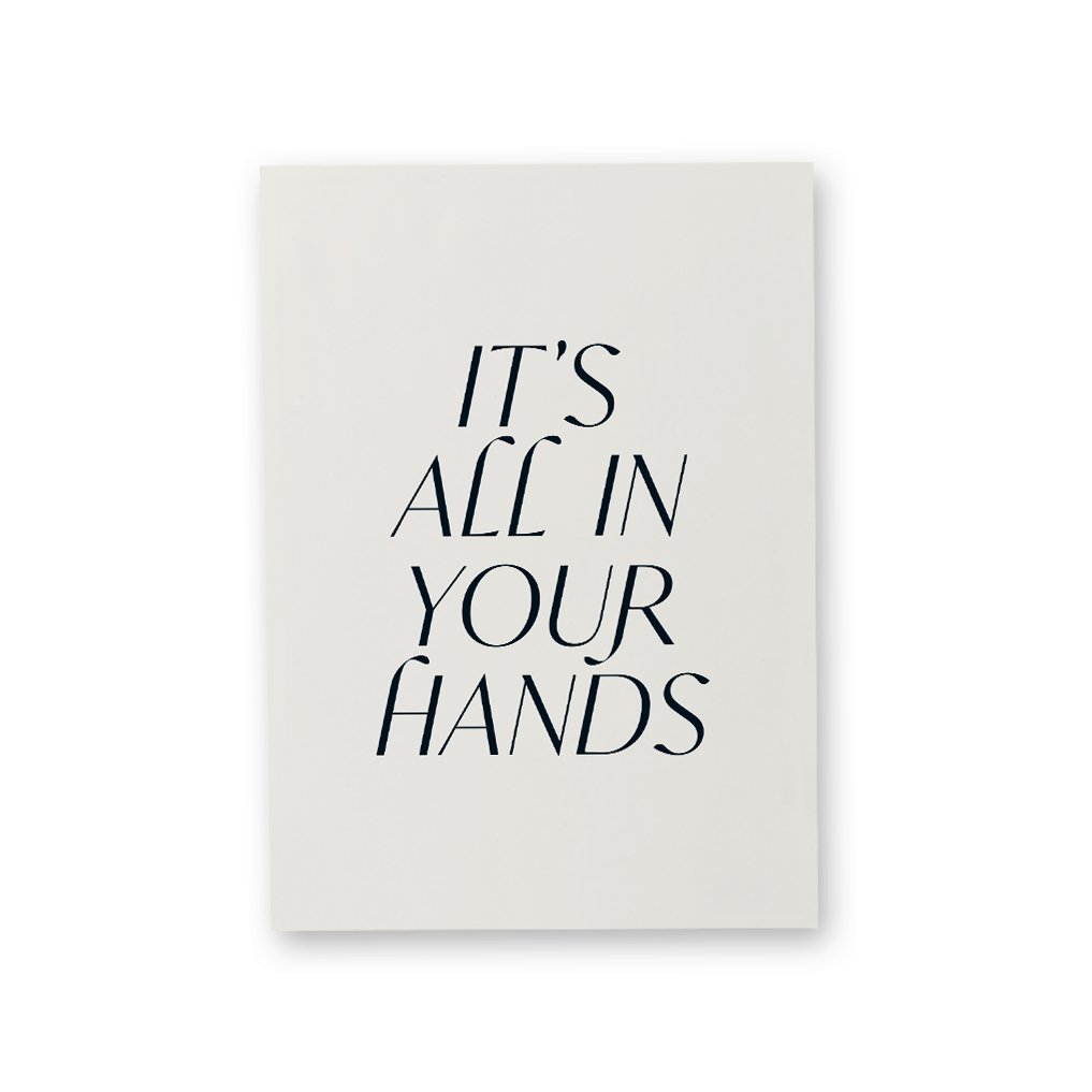 KARTE GOOD & BAD VIBES #5 IT'S ALL IN YOUR HANDS - Studio Schön®