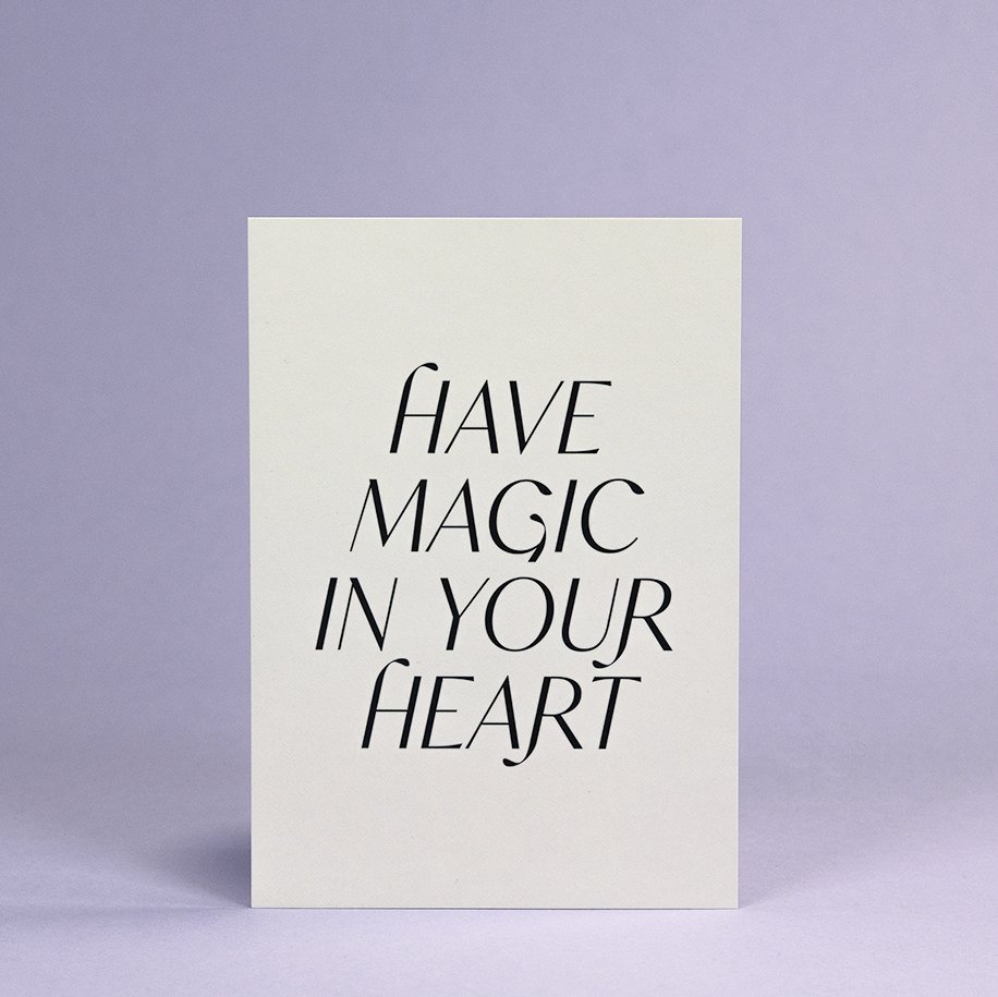 KARTE GOOD & BAD VIBES #6 HAVE MAGIC IN YOUR HEART - Studio Schön®
