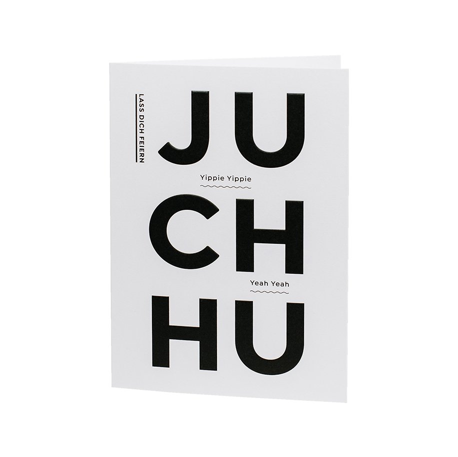 KARTE "POSITIVE WORTE" #5 – JUCHHU - Studio Schön®