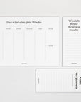 NOTIZEN – WOCHENPLANER – DAS WIRD EINE GUTE WOCHE - Studio Schön®