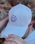 Organic Basecap Smiley Stick | Cap Weiß - Studio Schön®