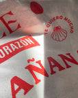 Organic Beach Bag MAÑANA Print Rot | Baumwolltasche Natural - Studio Schön®
