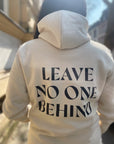 Organic Hoodie LEAVE NO ONE BEHIND | unisex | Natural - Studio Schön®