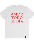 Organic T-Shirt AMOR TODO EL DÍA | unisex | Weiß - Studio Schön®