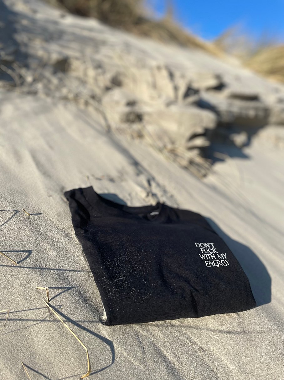 Organic T-Shirt DON'T FUCK WITH MY ENERGY | unisex | Schwarz - Studio Schön®