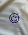 Organic T-Shirt Smiley Stick Lila | unisex | Natural - Studio Schön®