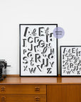 POSTER ABC – ALPHABET BUCHSTABE A-Z - Studio Schön®