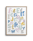 POSTER ABC – ALPHABET FARBIG BUCHSTABE A-Z - Studio Schön®
