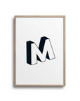 POSTER ABC – BUCHSTABE M - Studio Schön®