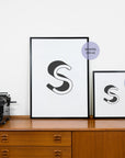 POSTER ABC – BUCHSTABE S - Studio Schön®