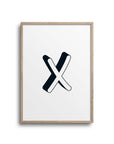 POSTER ABC – BUCHSTABE X - Studio Schön®