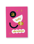 KARTE CHRISTMAS – A Holly Jolly Christmas - Pink - Studio Schön®