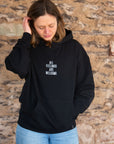 Organic Oversize Hoodie ALL FEELINGS ARE WELCOME Stick | unisex | Schwarz - Studio Schön®