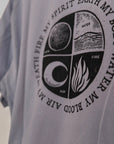 Organic T-Shirt EARTH WATER AIR FIRE | unisex | Lavendel - Studio Schön®