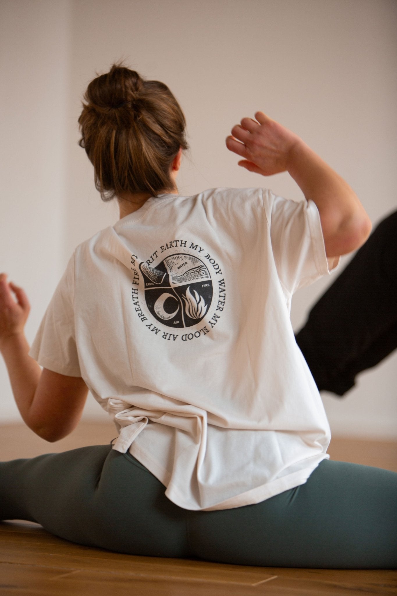 Organic T-Shirt EARTH WATER AIR FIRE | unisex | Vintage White - Studio Schön®