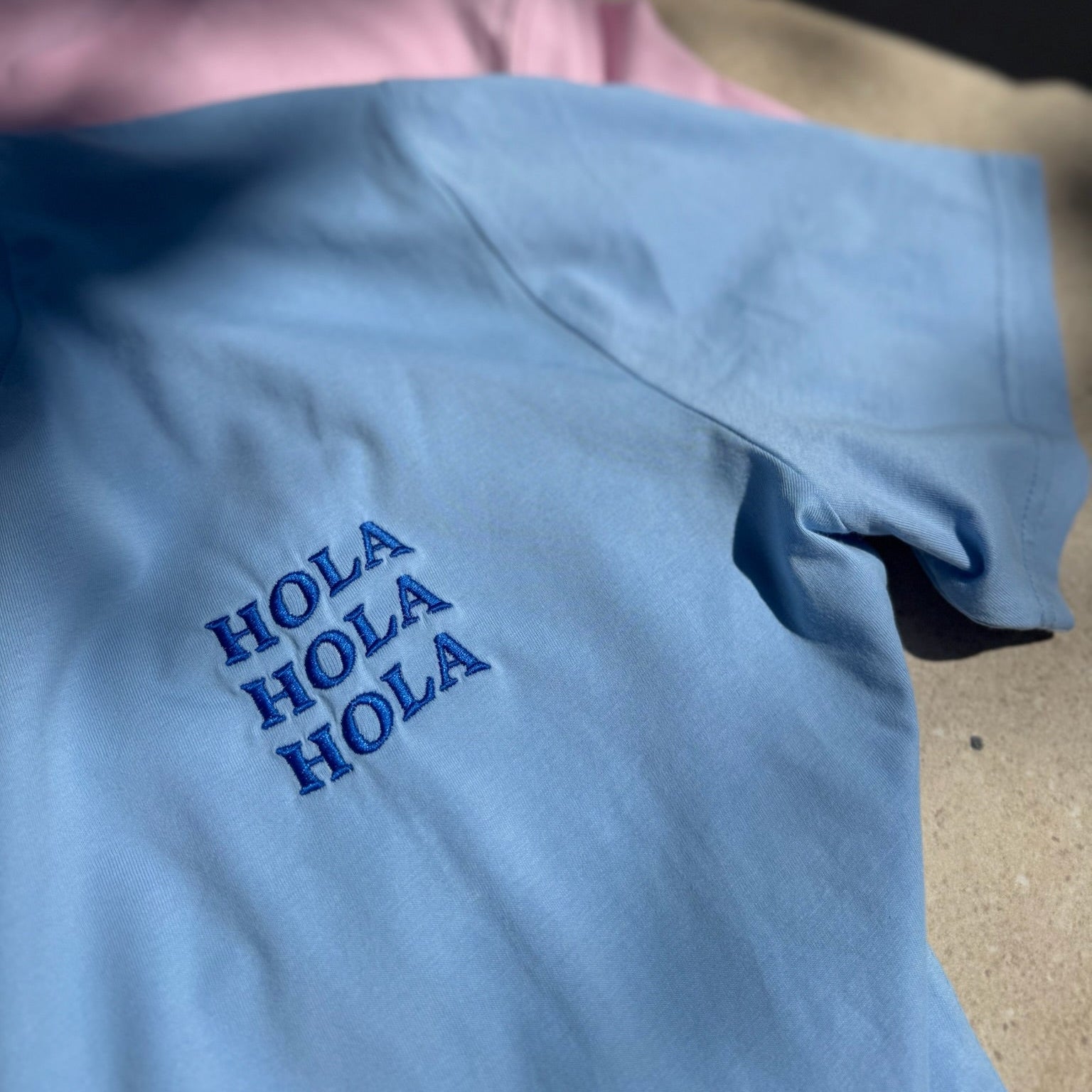 Organic T-Shirt HOLA Stick | unisex | Hellblau - Studio Schön®