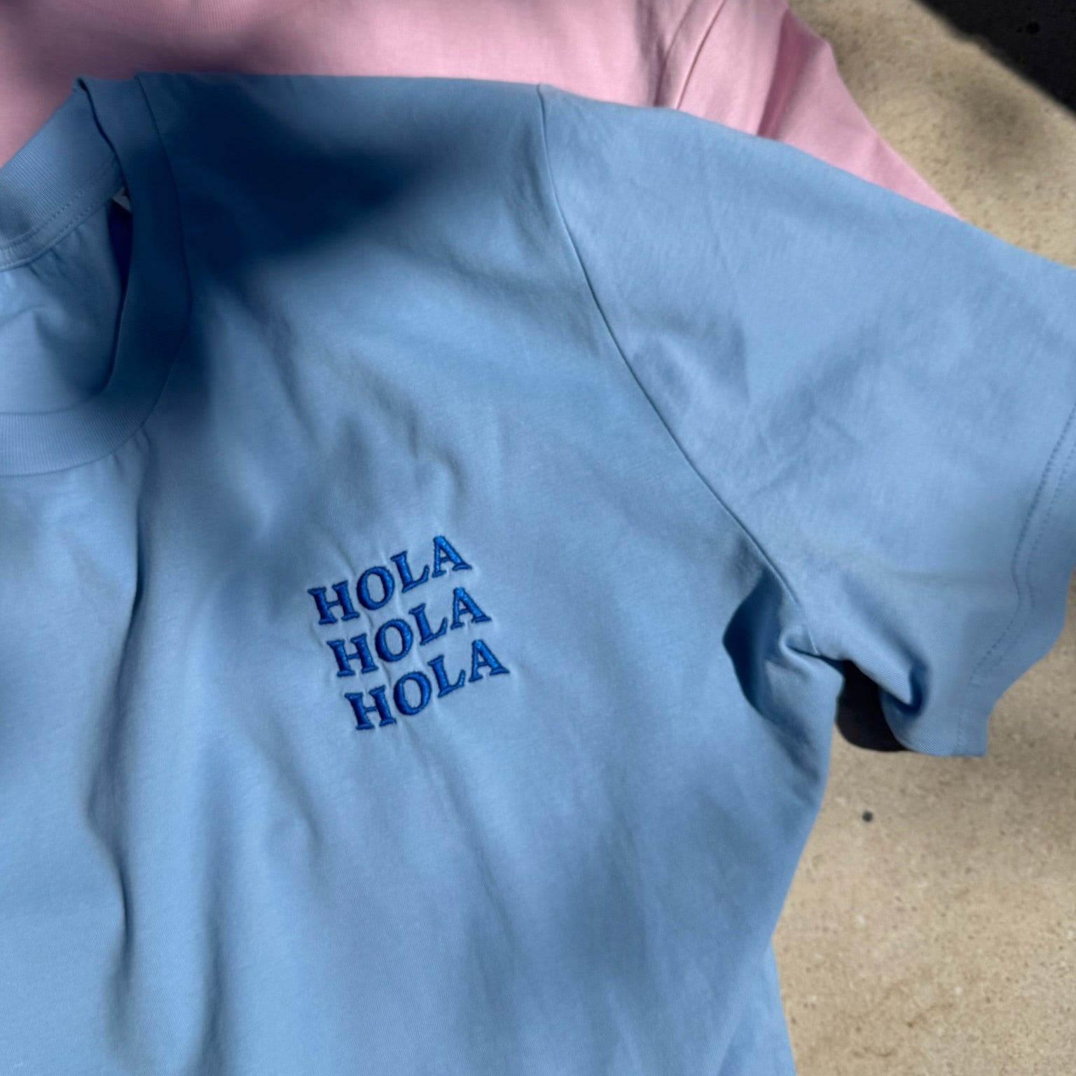 Organic T-Shirt HOLA Stick | unisex | Hellblau - Studio Schön®