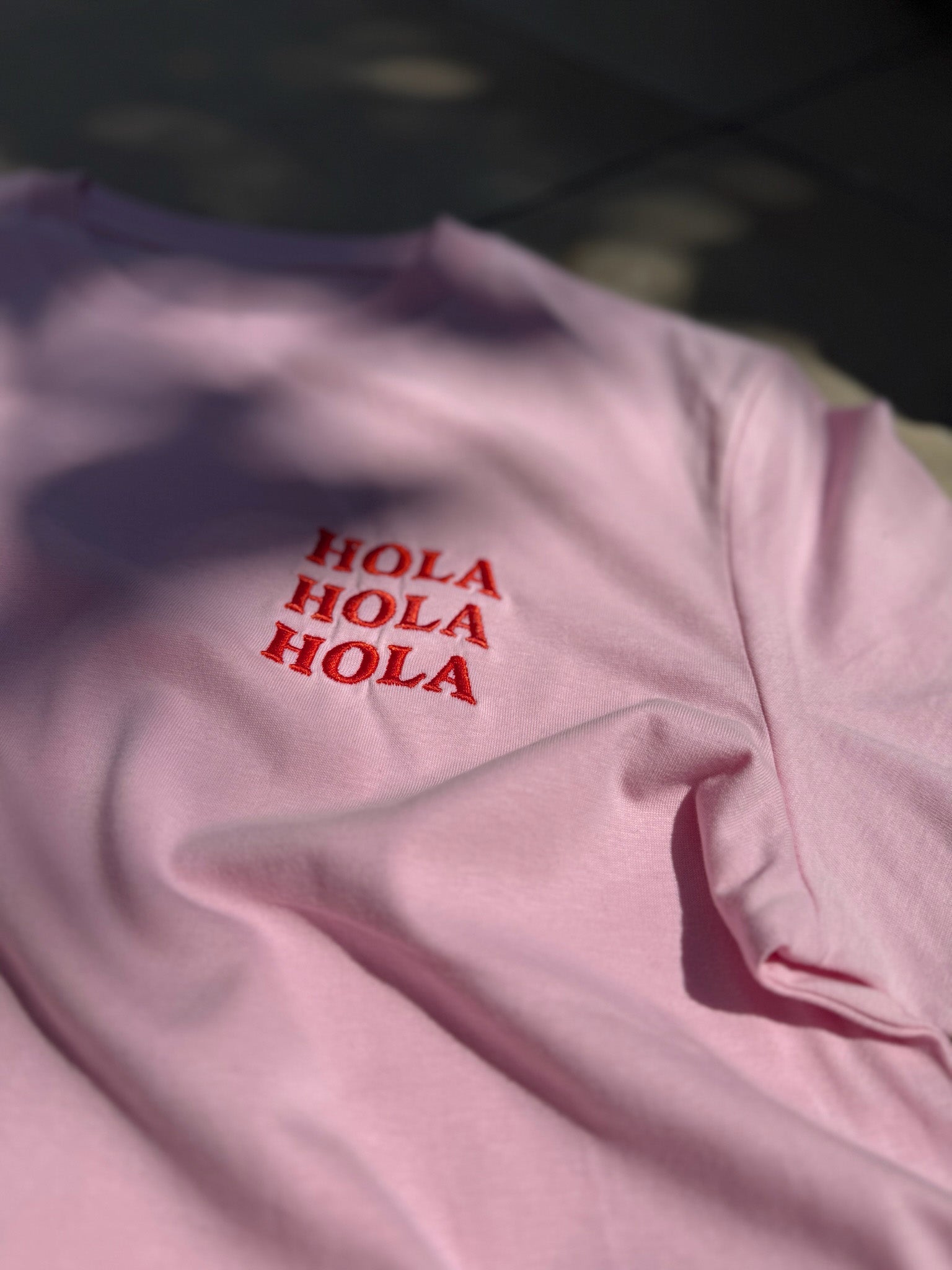 Organic T-Shirt HOLA Stick | unisex | Rosa - Studio Schön®