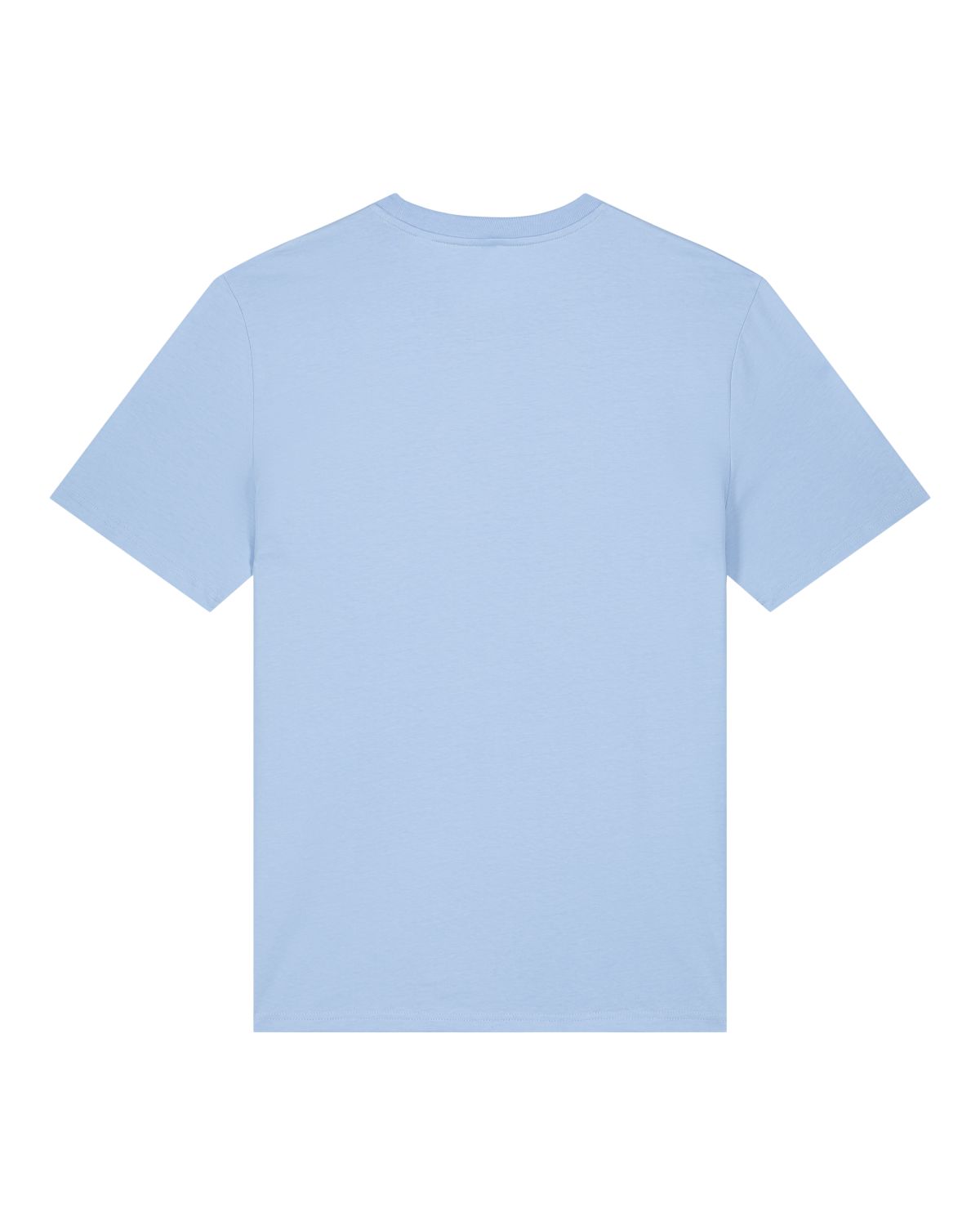 Organic T-Shirt Smiley Stick Weiß | unisex | Himmelblau - Studio Schön®