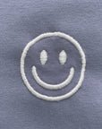 Organic T-Shirt Smiley Stick Weiß | unisex | Lavendel - Studio Schön®