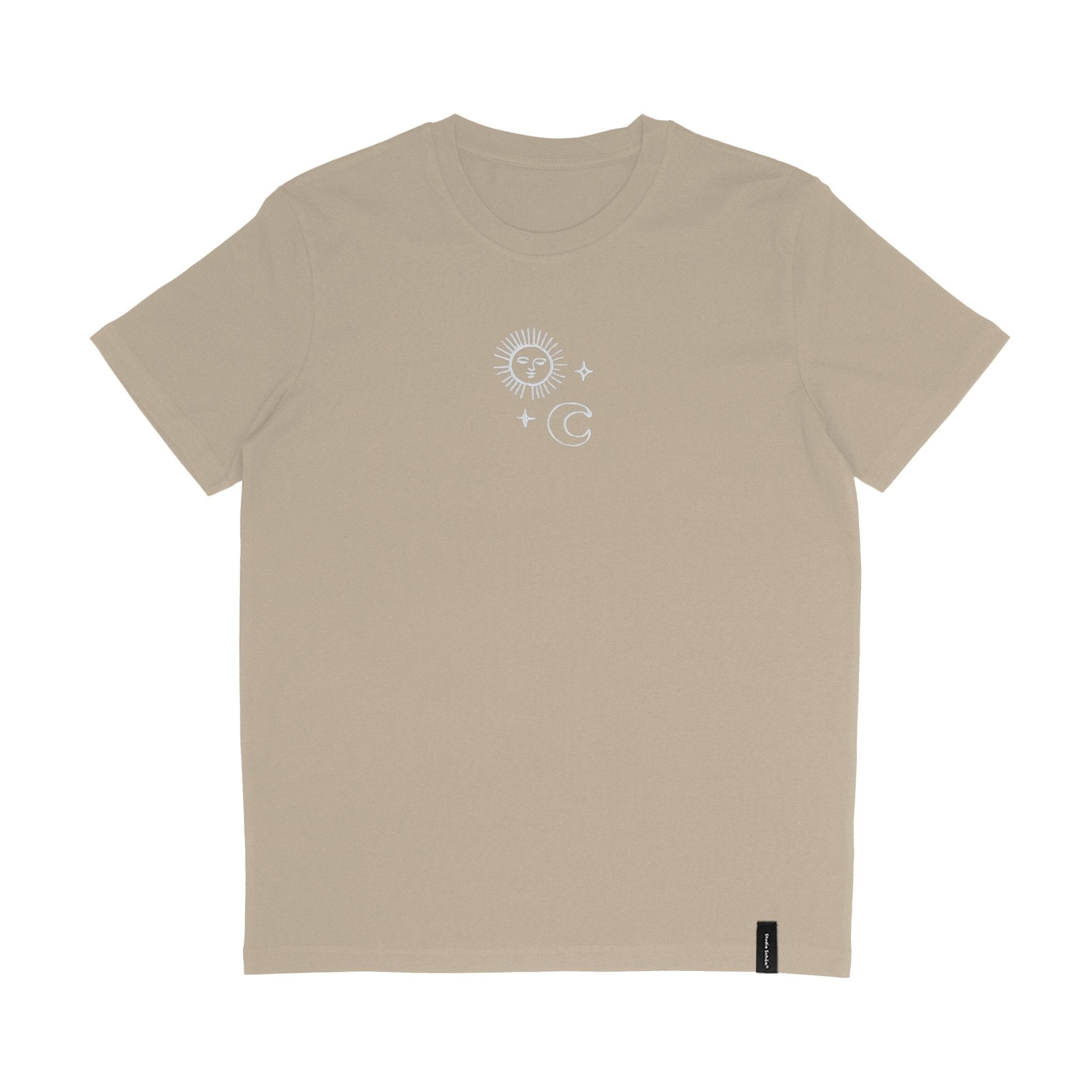 Organic T-Shirt SONNE MOND STERNE Stick | unisex | Kaffee - Studio Schön®