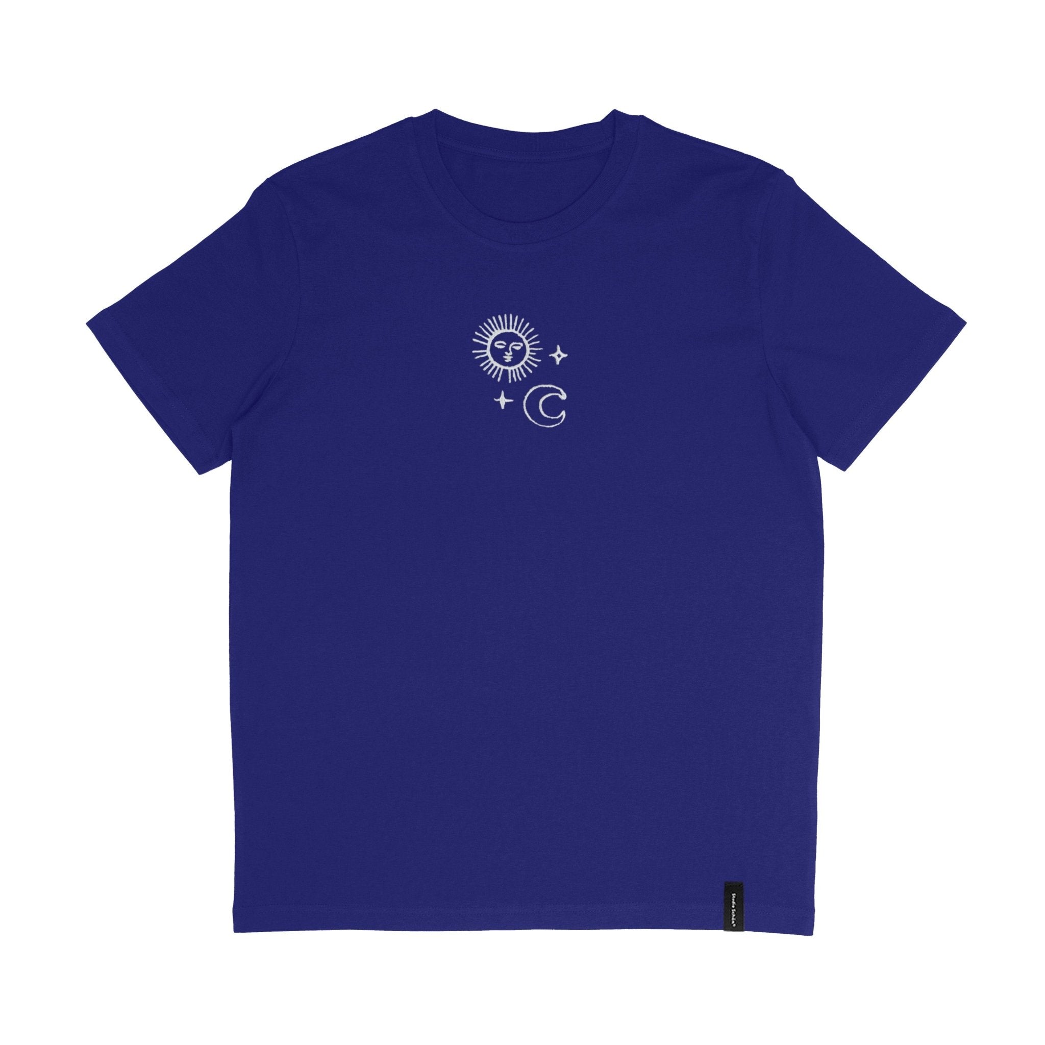 Organic T-Shirt SONNE MOND STERNE Stick | unisex | Kobaltblau - Studio Schön®