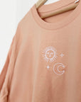 Organic T-Shirt SONNE MOND STERNE Stick | unisex | Pfirsich - Studio Schön®