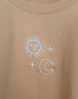 Organic T-Shirt SONNE MOND STERNE Stick | unisex | Pfirsich - Studio Schön®