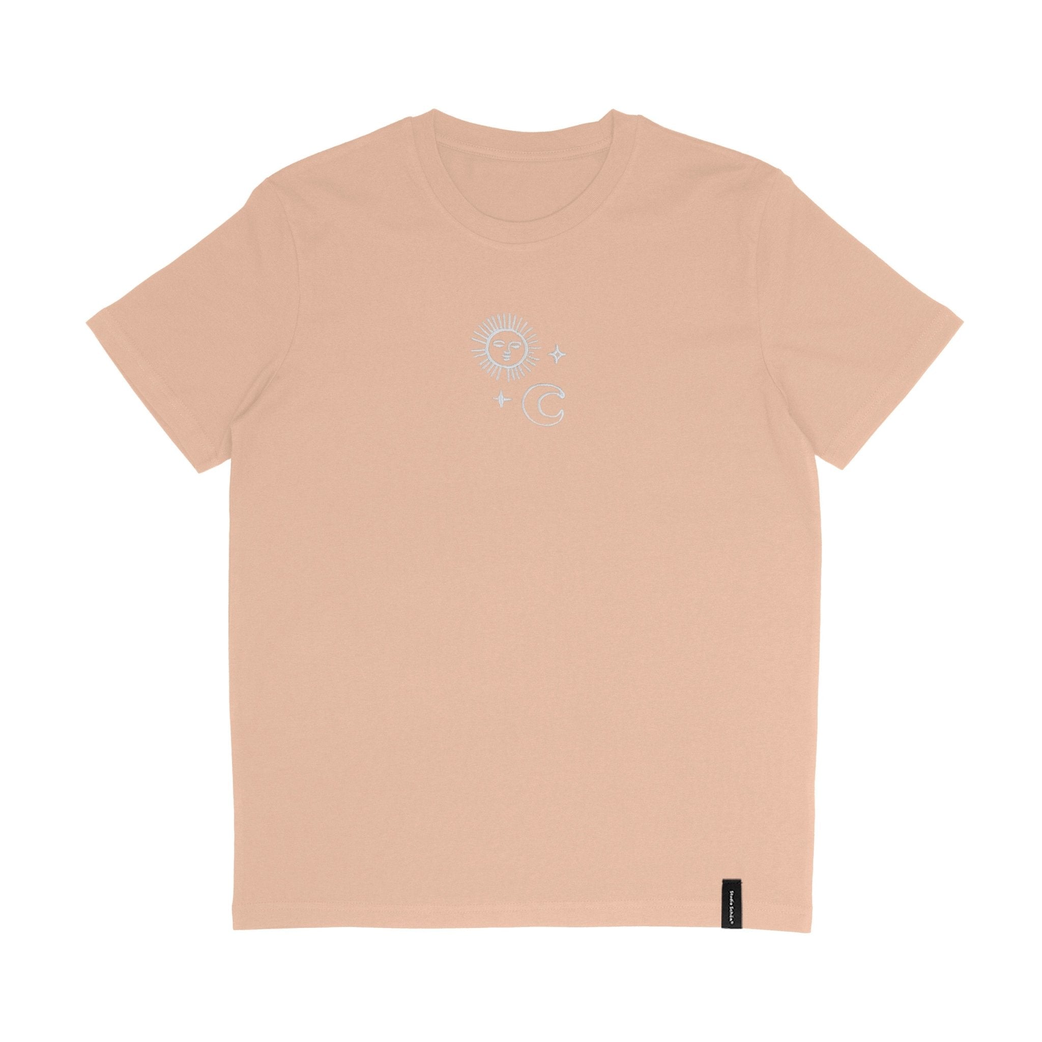 Organic T-Shirt SONNE MOND STERNE Stick | unisex | Pfirsich - Studio Schön®