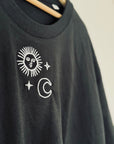 Organic T-Shirt SONNE MOND STERNE Stick | unisex | Schwarz - Studio Schön®