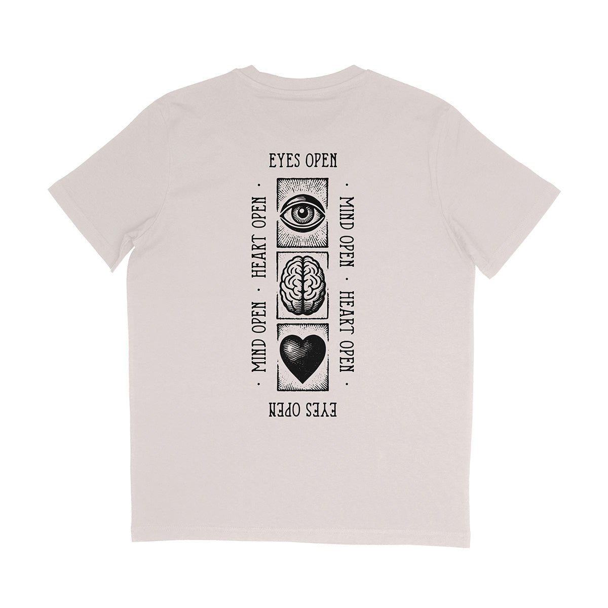 Organic T-Shirt STAY OPEN | unisex | Vintage White - Studio Schön®