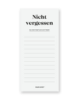 NOTIZEN – NOTIZBLOCK – NICHT VERGESSEN - Studio Schön®