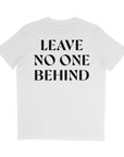 Organic T-Shirt LEAVE NO ONE BEHIND | unisex | Weiß - Studio Schön®